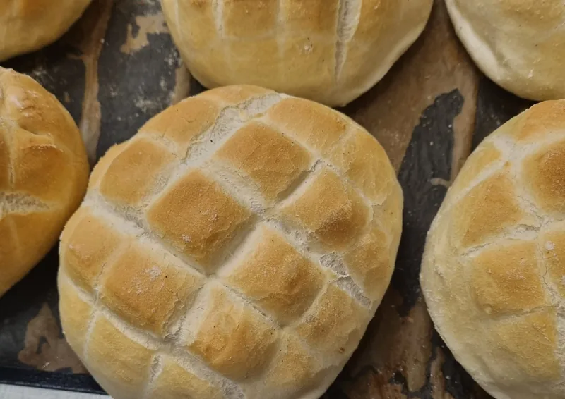 Panino inciso a rete: la crosta dorata vista da vicino